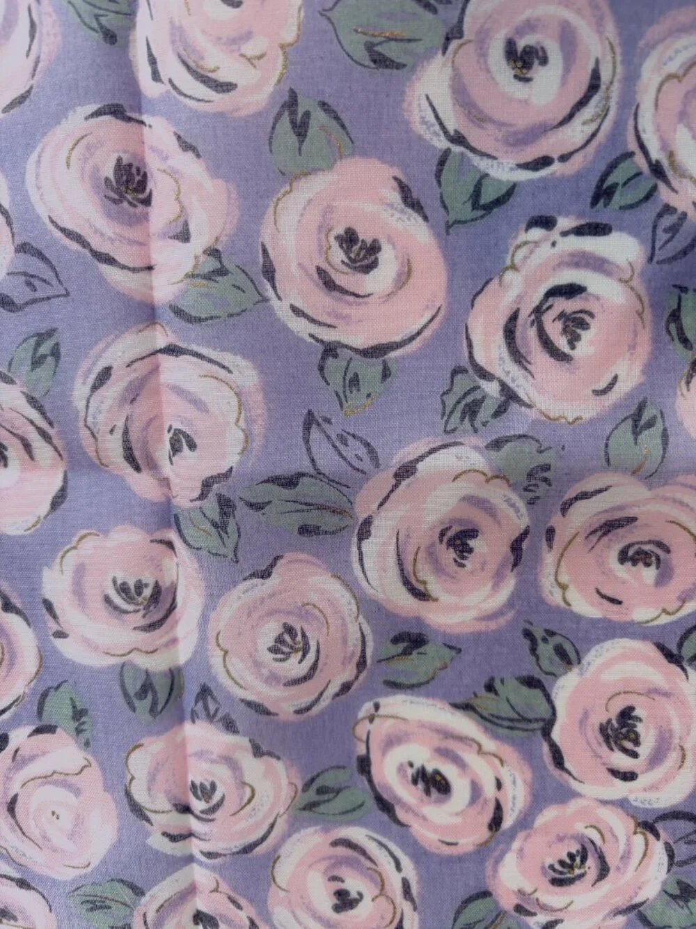 NWT Lancel Paris Floral Cotton Scarf Pink Roses 17